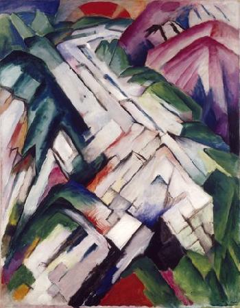 Franz Marc Gebirge oil painting picture